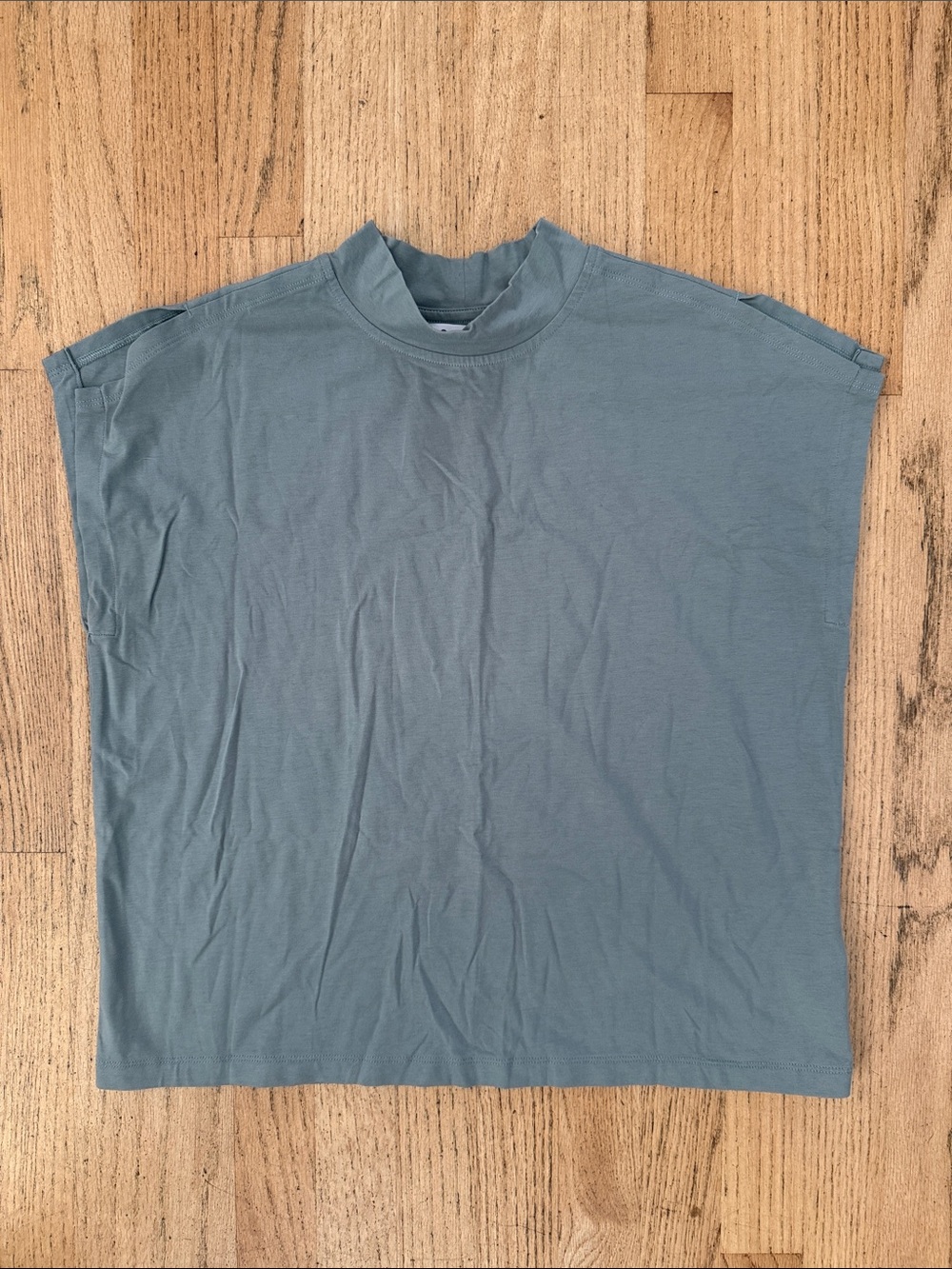 Athleta Light Teal Boxy Short Sleeve Tee